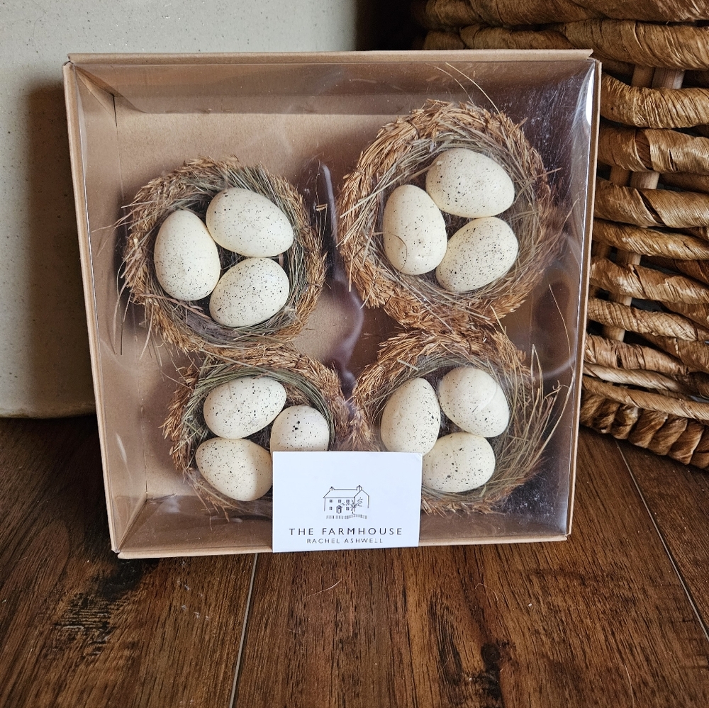Rachel Ashwell Farmhouse Decorative Egg Nests For Easter Decor
